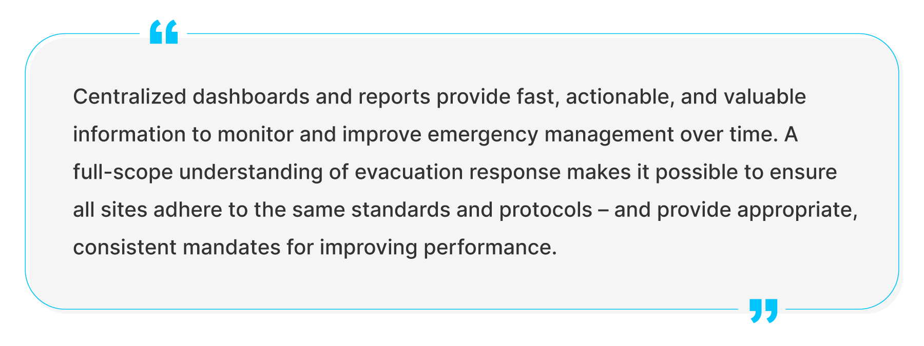 workplace evacuation dashboard and reports