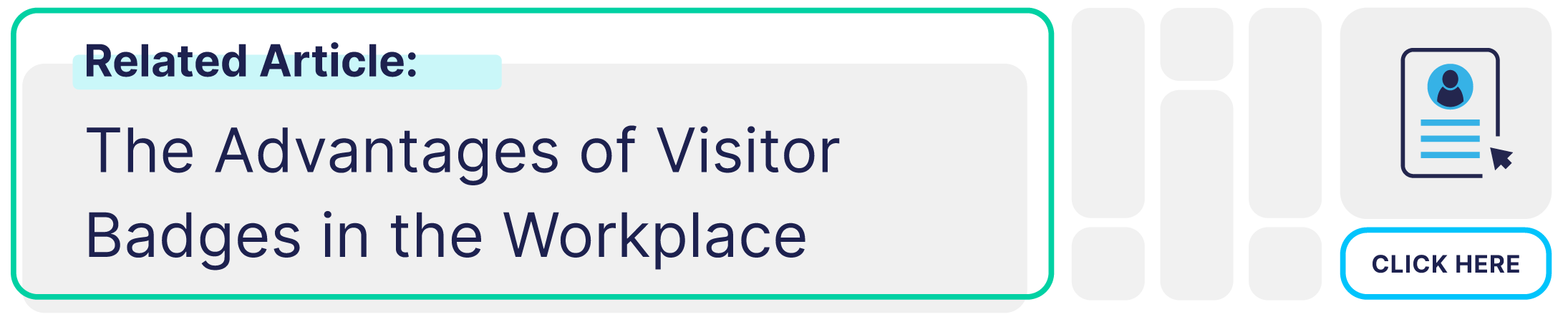 Advantages of Visitor Badges Workplace Banner