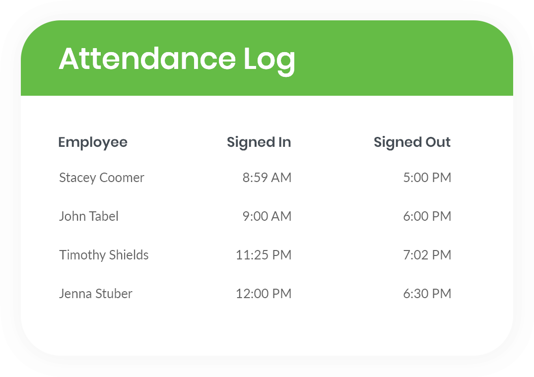 Digital attendance